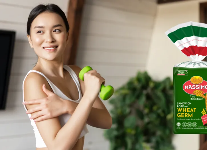 Woman enjoying a healthy snack